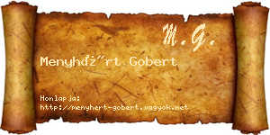 Menyhért Gobert névjegykártya